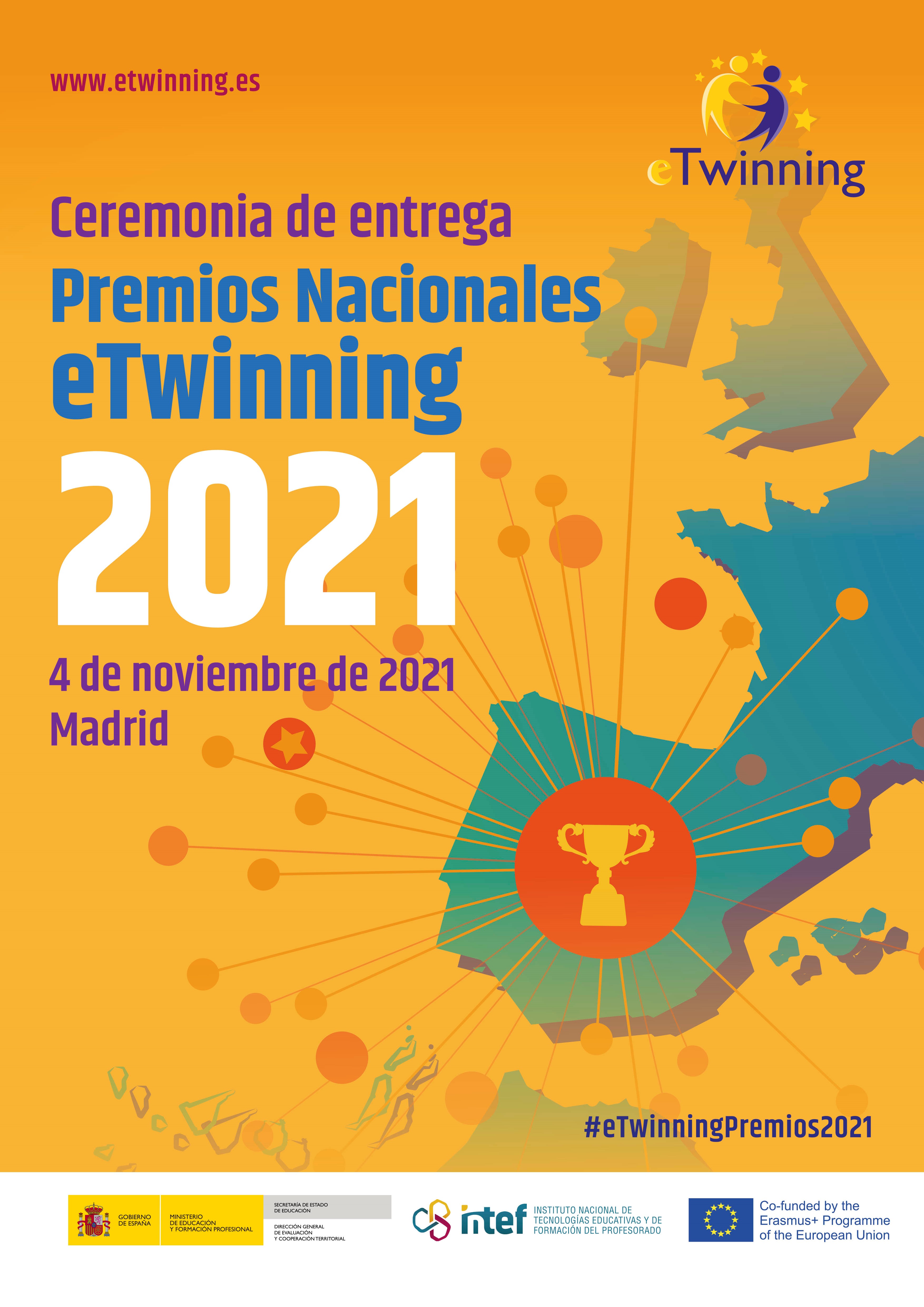 Presencia navarra en la ceremonia de entrega de los premios nacionales eTwinning 2021